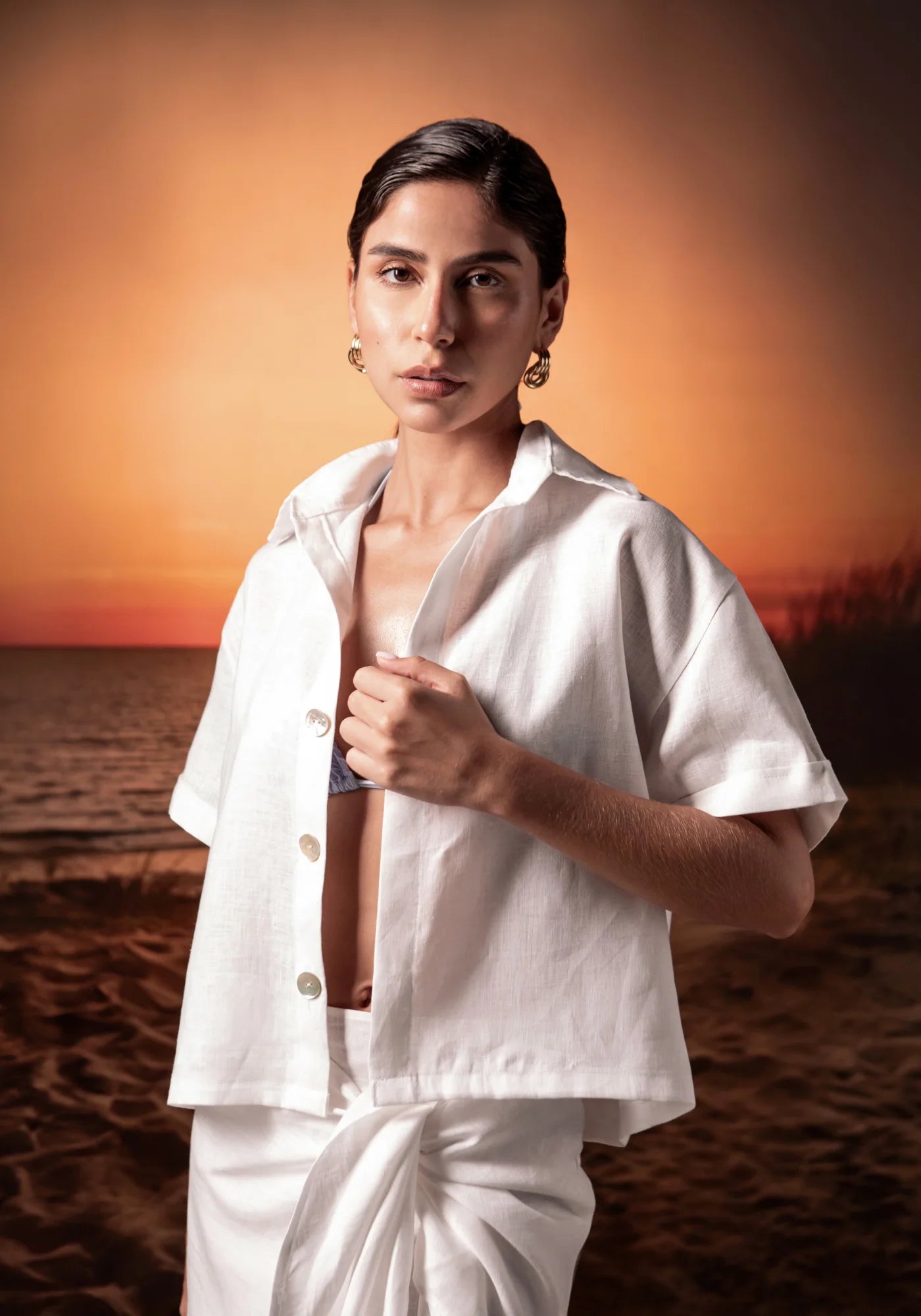 DANIELA SET DE LINO WHITE