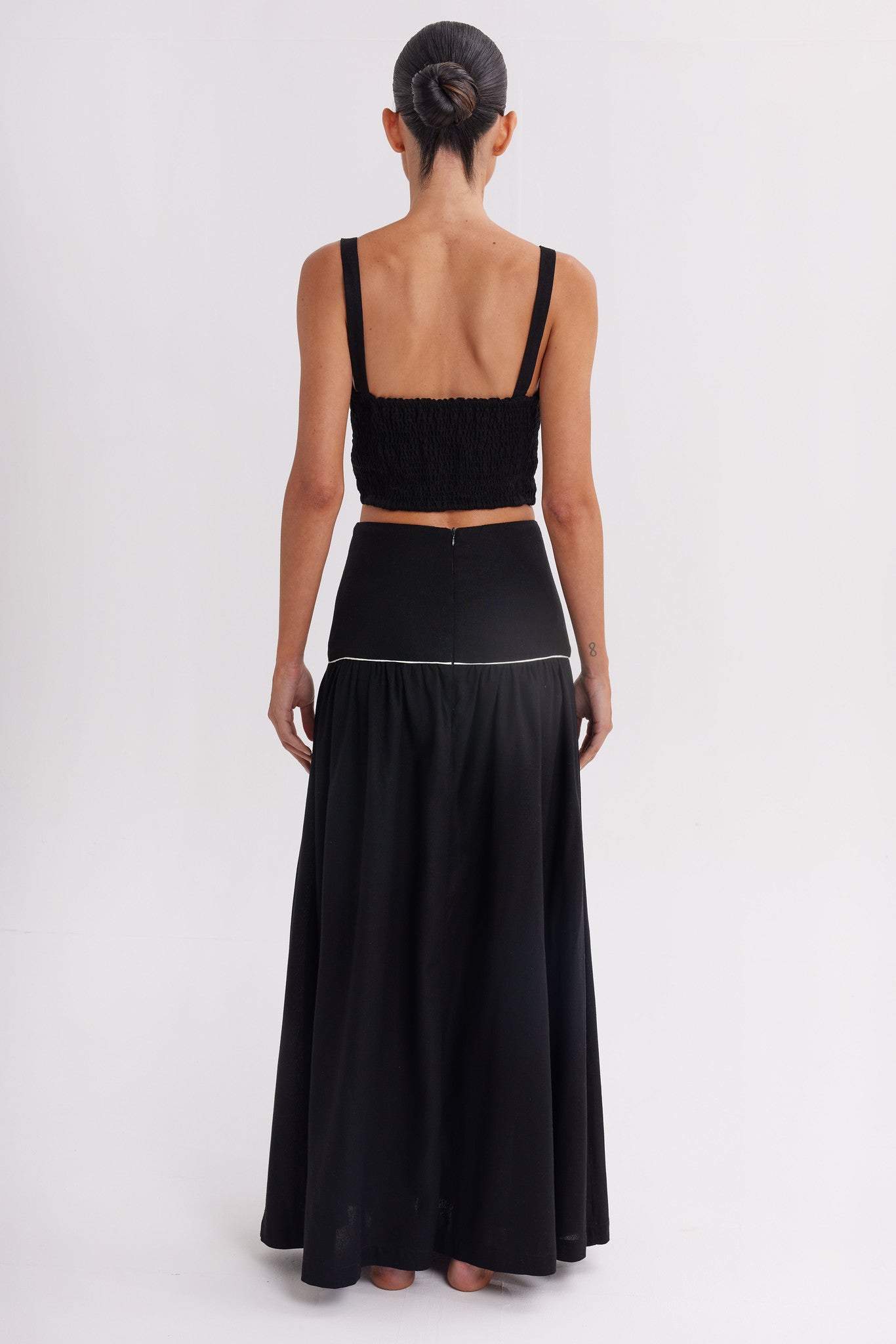 KESSIA VIONA SET SKIRT BLACK