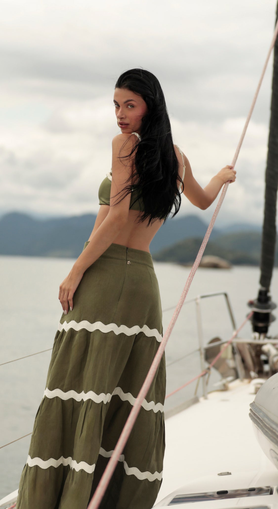 SKIRT POSITANO FOREST