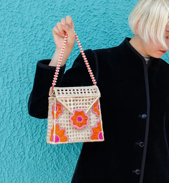 CARTERA LEAFY PINK