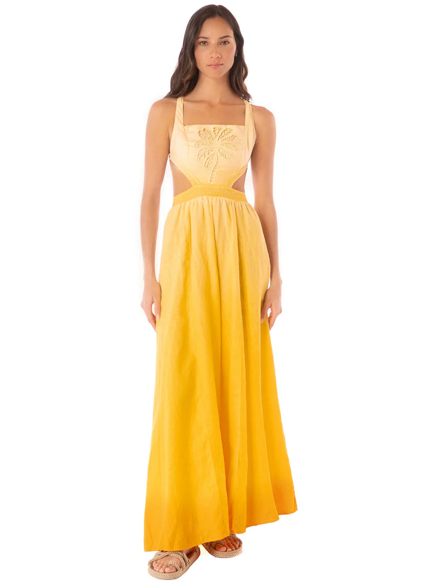 BOHO SUNRISE CANARY LONG DRESS