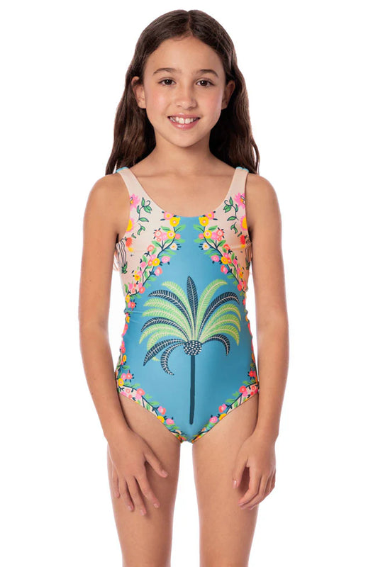 GIRLS INFINITY ONE PIECE PACIFIC BREEZE