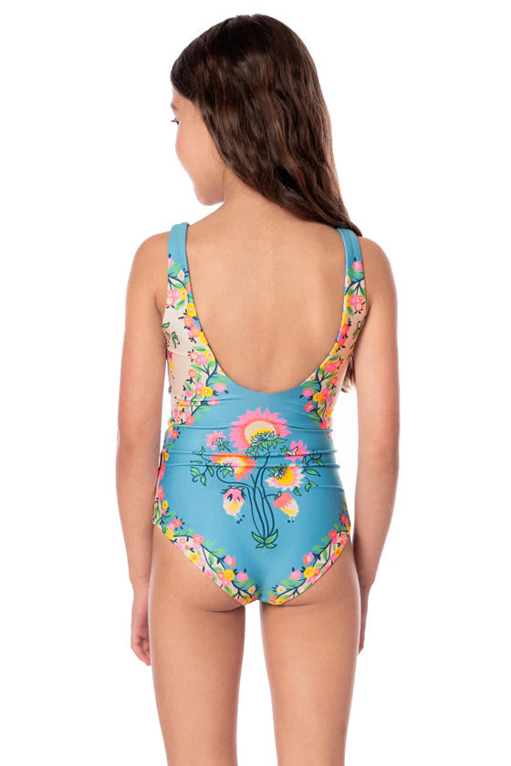 GIRLS INFINITY ONE PIECE PACIFIC BREEZE