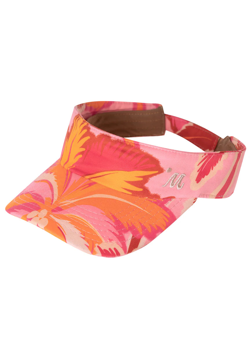 PINK PALMS SUNNY VISOR