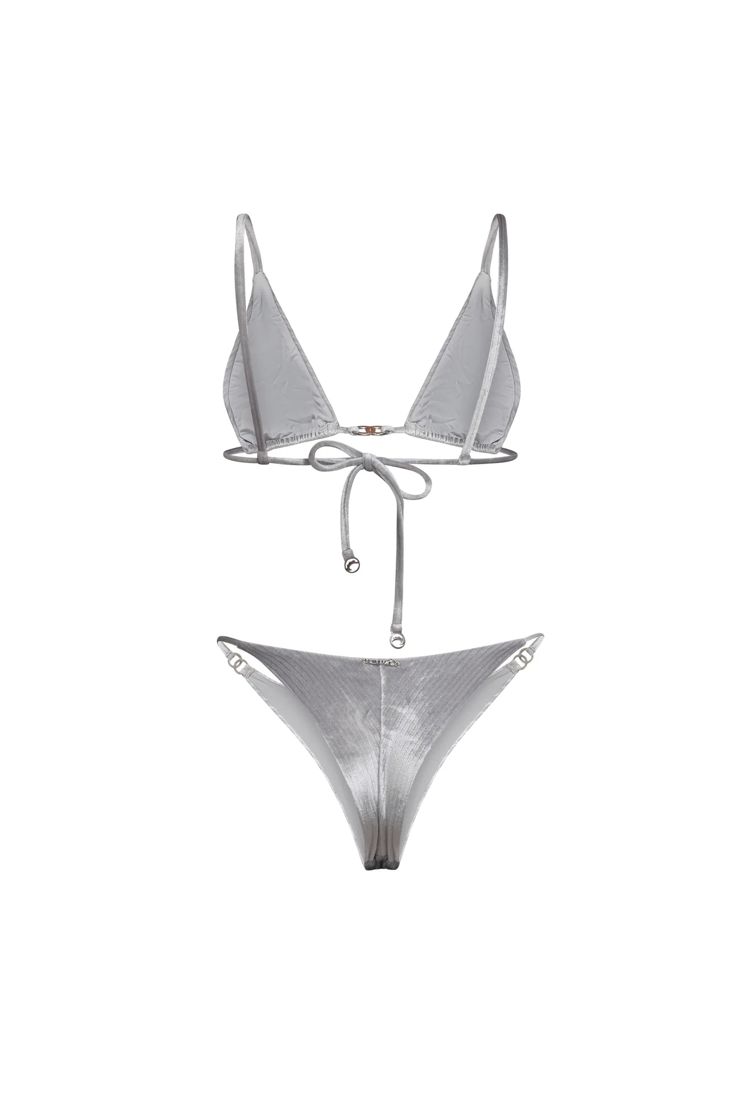 SILVER GLOW TRIANGLE BIKINI