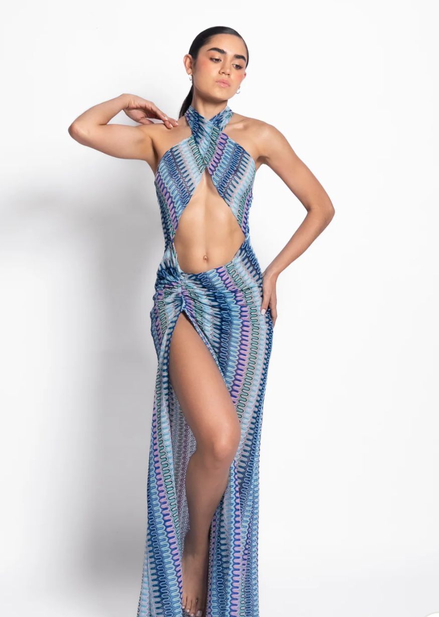 FRACESCA DRESS MISSI BLUE