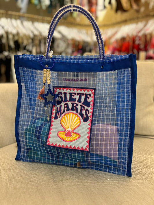 CARTERA SIETE MARES BLUE