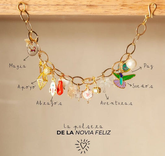 PULSERA DE LA NOVIA FELIZ