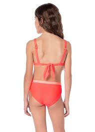 FLAME CORAL SANNI GIRLS BIKINI SET
