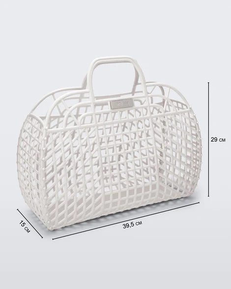 MELISSA REFRACTION BAG II WHITE