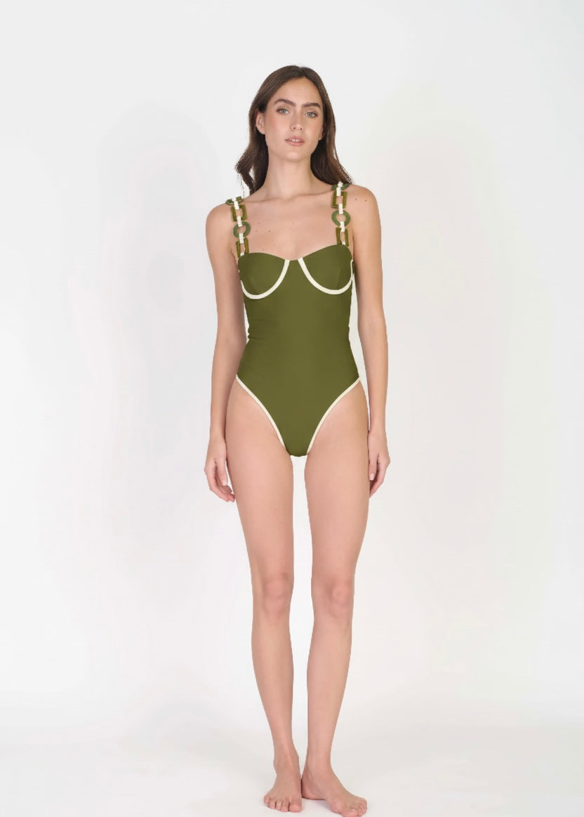 OLIVE CHARM ONE PIECE