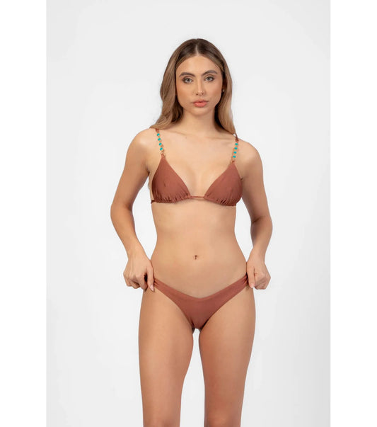 BIKINI BRONCE CORRENTE TURQUESA