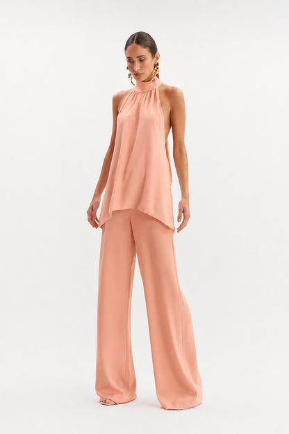 CONJUNTO BLUSA CALÇA ALESSIA LONGO DECOTE HALTER