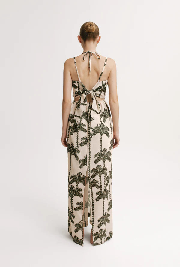 DRESS LONG MEL PALMEIRA
