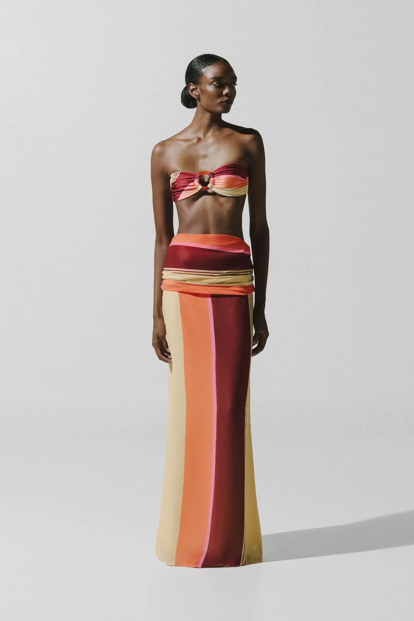 SUMA MAXI SKIRT TERRACOTTA ROSATA