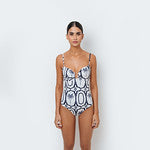 HOLLY NAVY PALMS ONE PIECE