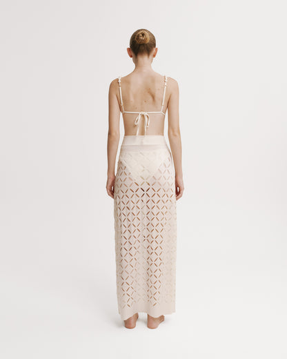 FILIPA CREAM SKIRT
