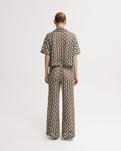 SIMONE JOELLE ZIGZAG SET PANTS