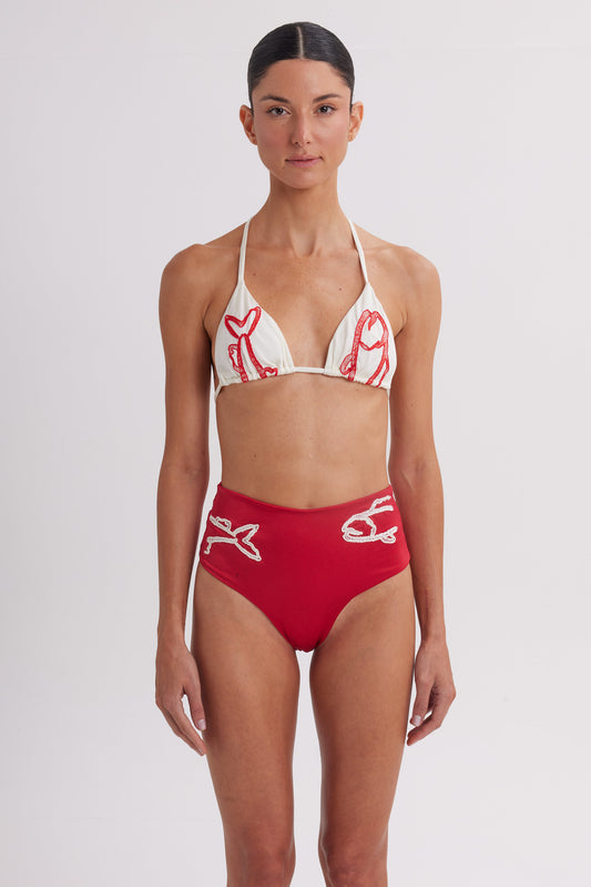ISA LOLA ESCARLATA HIGH-RISE PANTY