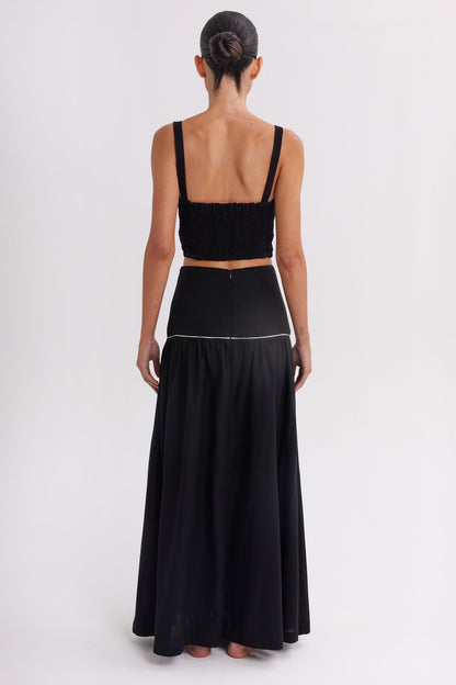 KESSIA VIONA SET SKIRT BLACK