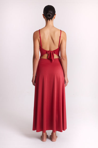 ANTONIA DRESS EMBER RED