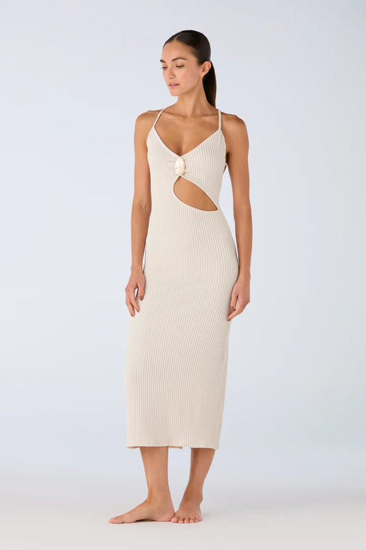 ARRECIFE SHELL IVORY DRESS