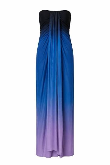 NIA MAXI SKIRT TRAMONTO BLUE
