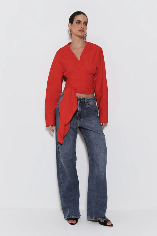 CAMISA MANGA COMPRIDA ROJA