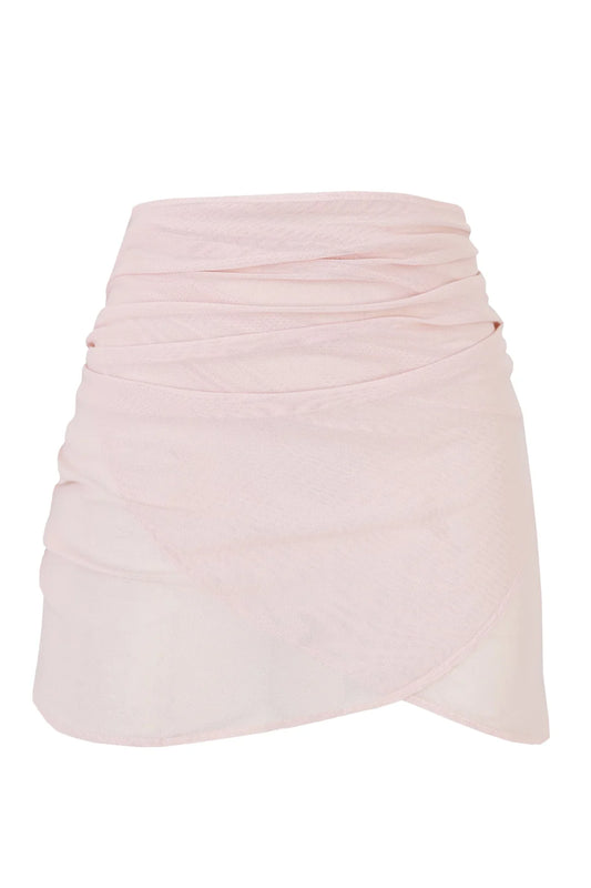 SHORT SARONG PINK TULLE