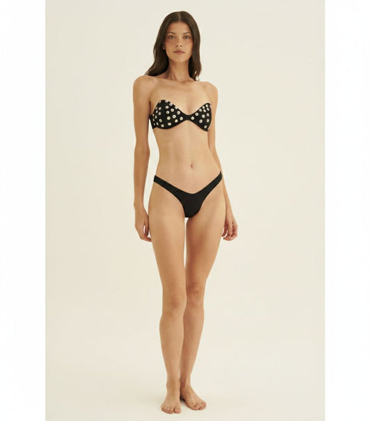 BIKINI PEARL BLACK TRIANGLE