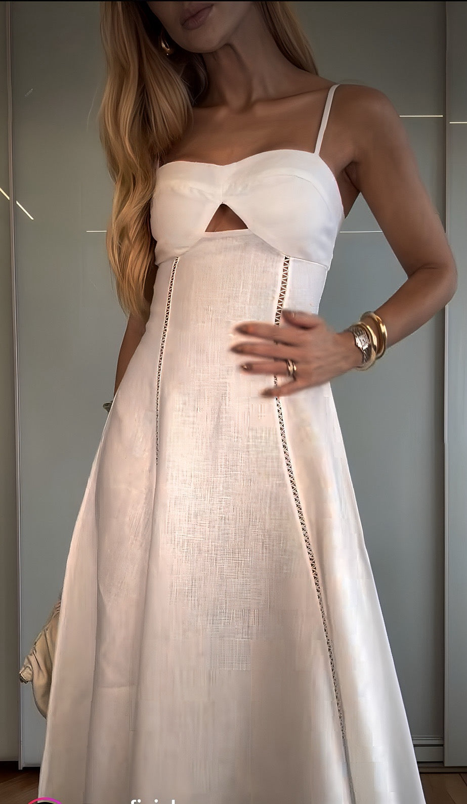 VESTIDO MIDI CORTE IMPERIO