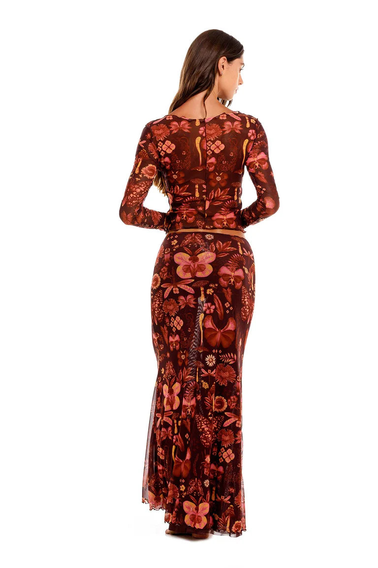 LIANA TOP BRACE SKIRT AMBAR