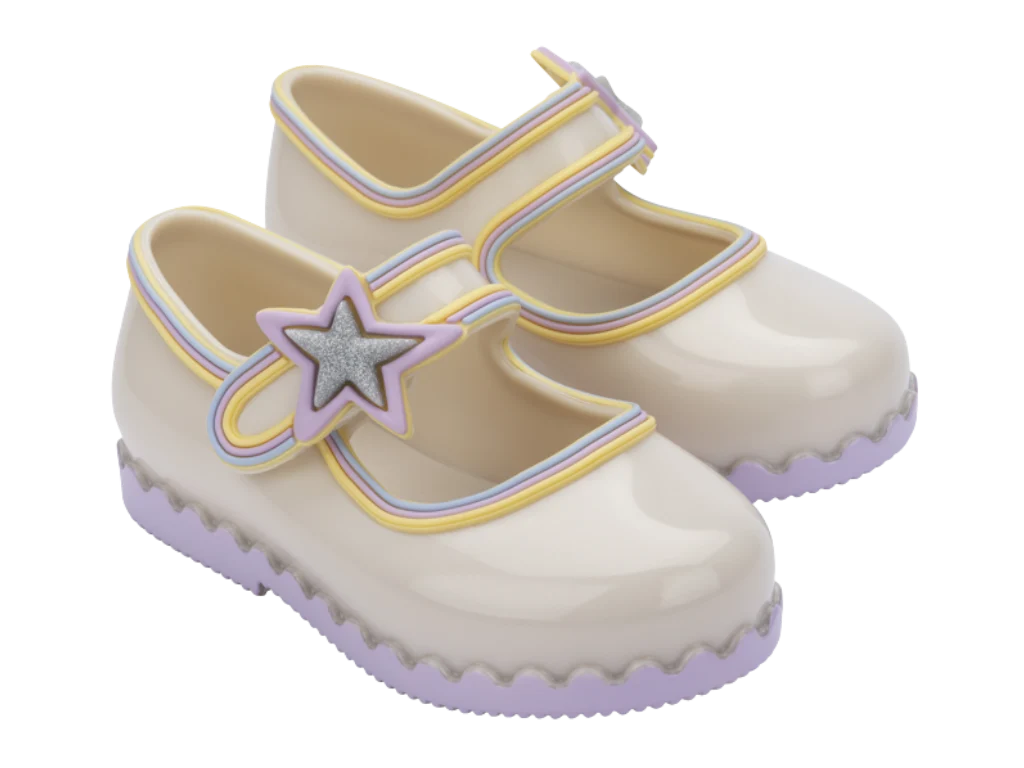 MINI MELISSA HIP BALLERINA STAR BEIGE LILAC