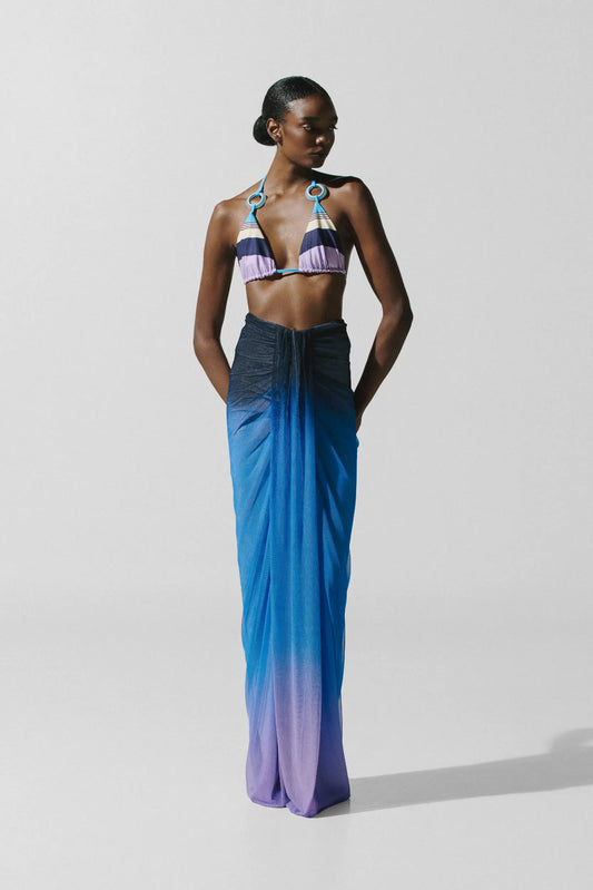 NIA MAXI SKIRT TRAMONTO BLUE