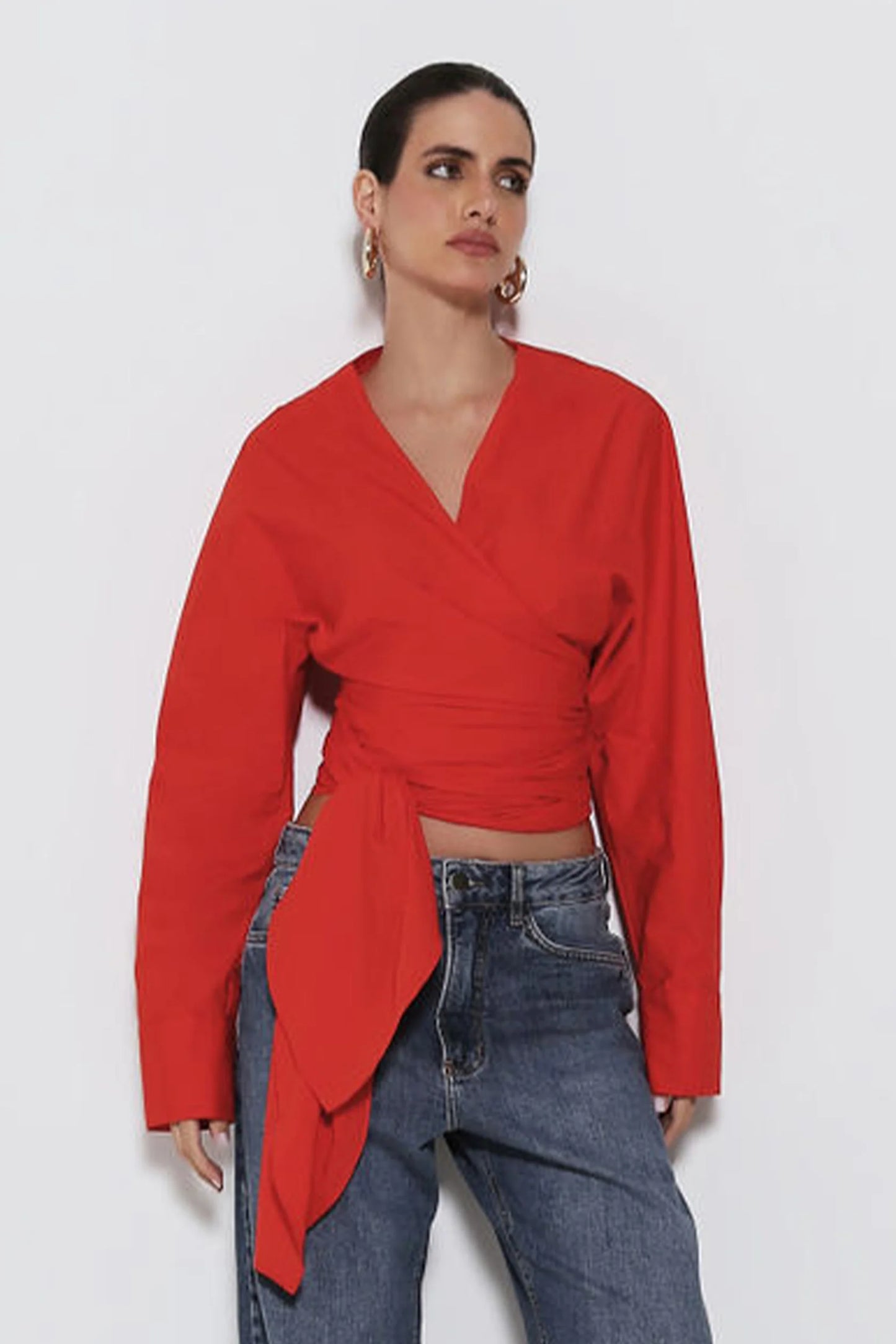 CAMISA MANGA COMPRIDA ROJA