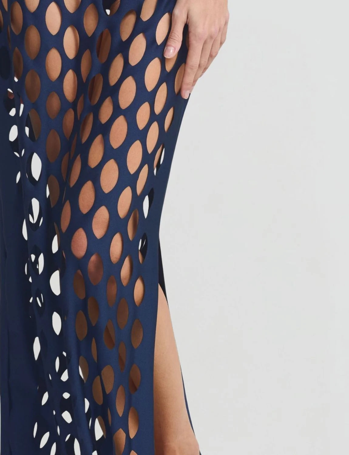 ONDRA NAVY LONG SKIRT