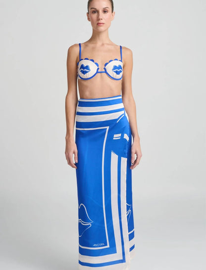 ZELENA PAREO BLUE