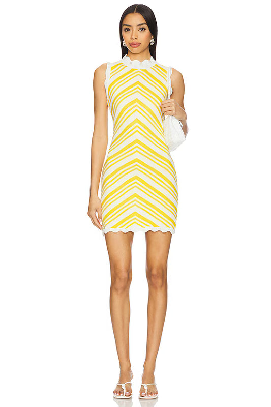 ISABELLA YELLOW MINI DRESS