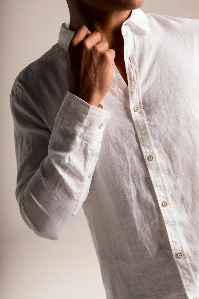 T-SHIRT CLASSIC WHITE LINEN