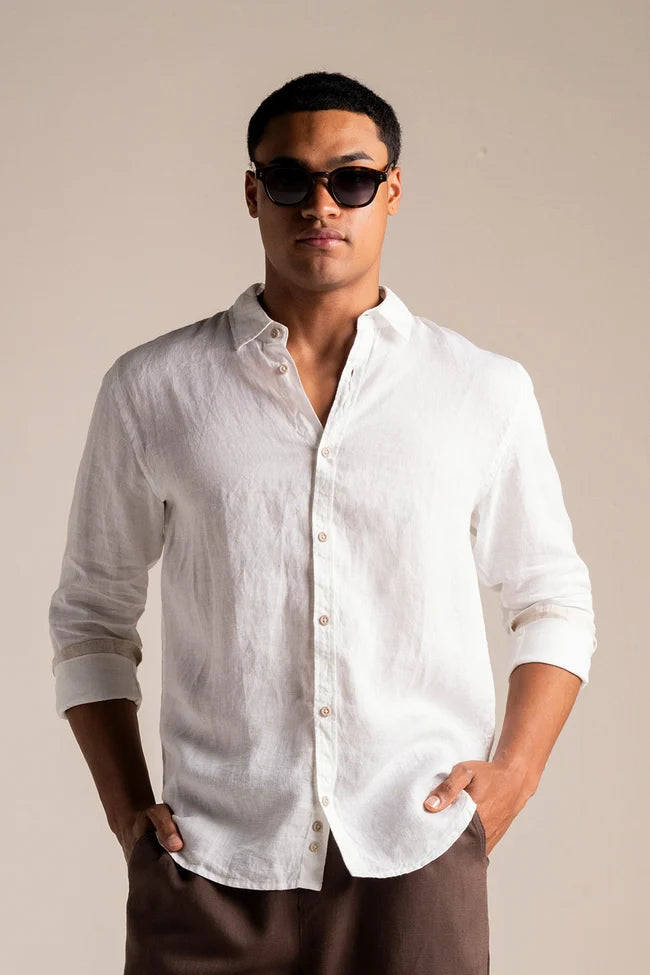 T-SHIRT CLASSIC WHITE LINEN