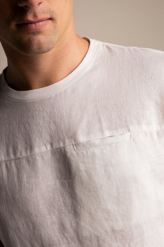 T-SHIRT JAMAICA WHITE LINEN