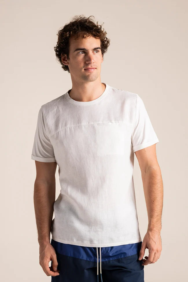 T-SHIRT JAMAICA WHITE LINEN