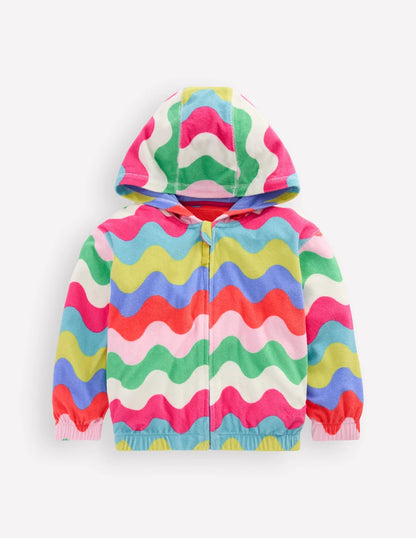 RELAXED TOWELLING HOODIE GIRLS