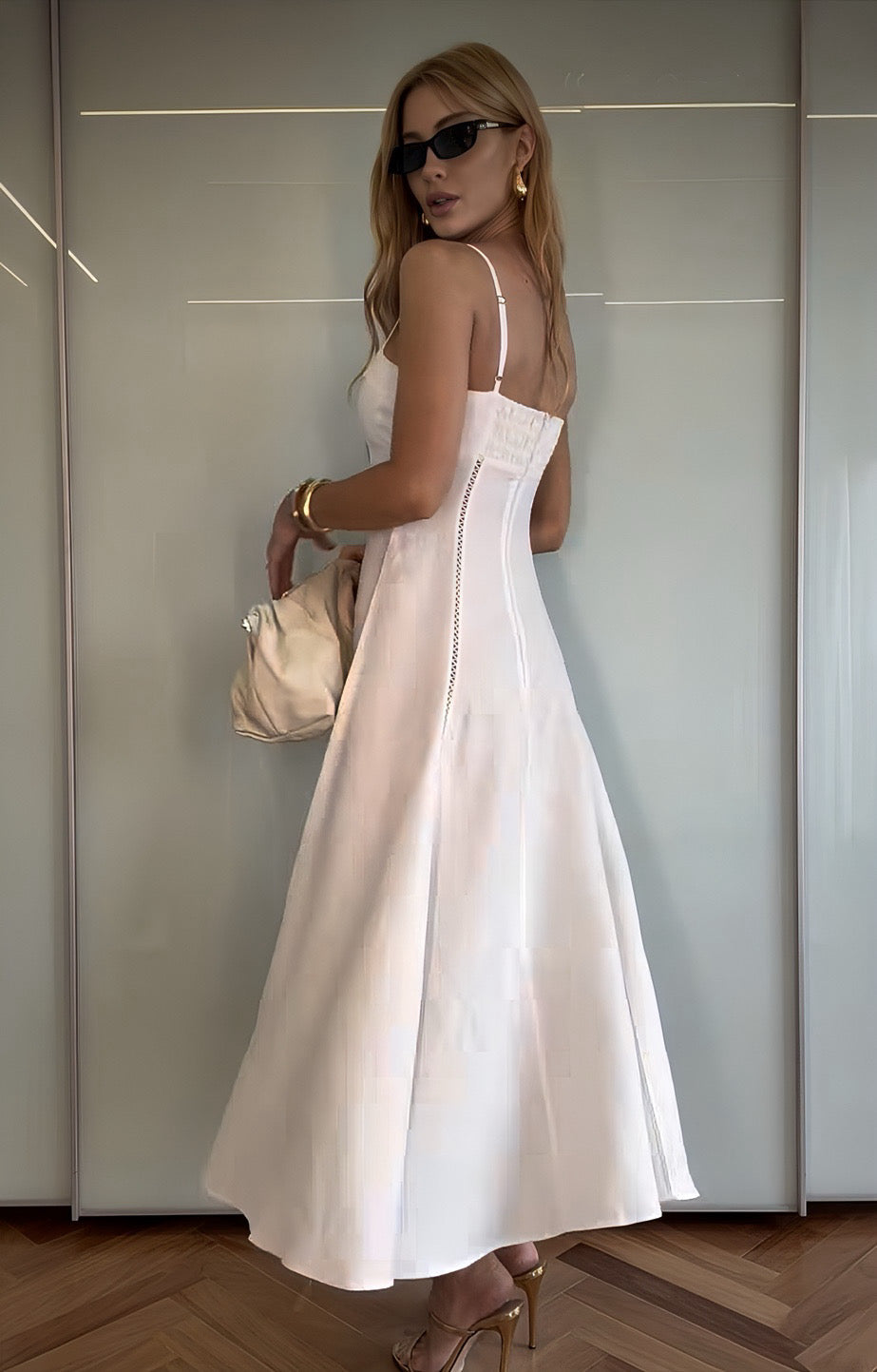 VESTIDO MIDI CORTE IMPERIO