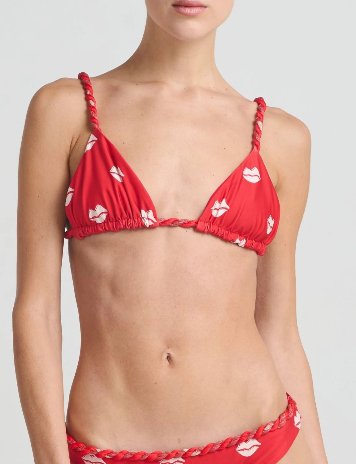 ZEPHYRA RED TRIANGLES BIKINI