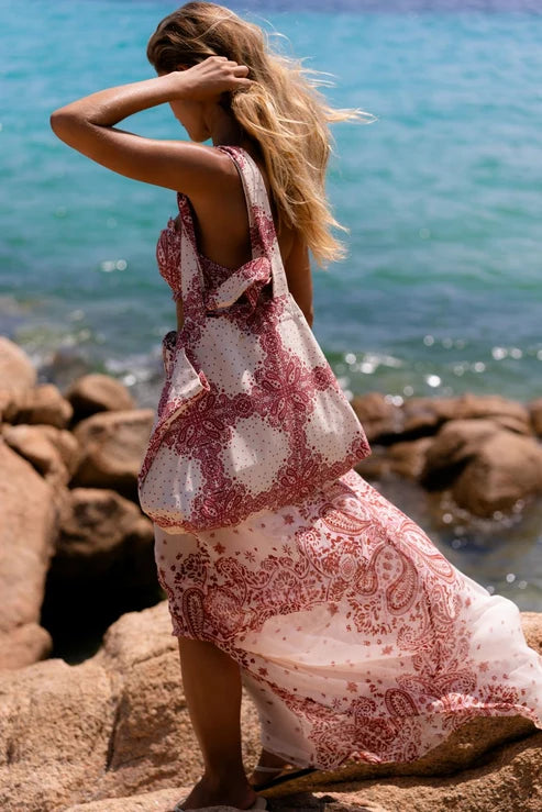 BOLSO PAISLEY CHERRY