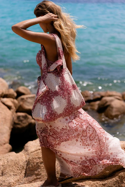 BOLSO PAISLEY CHERRY