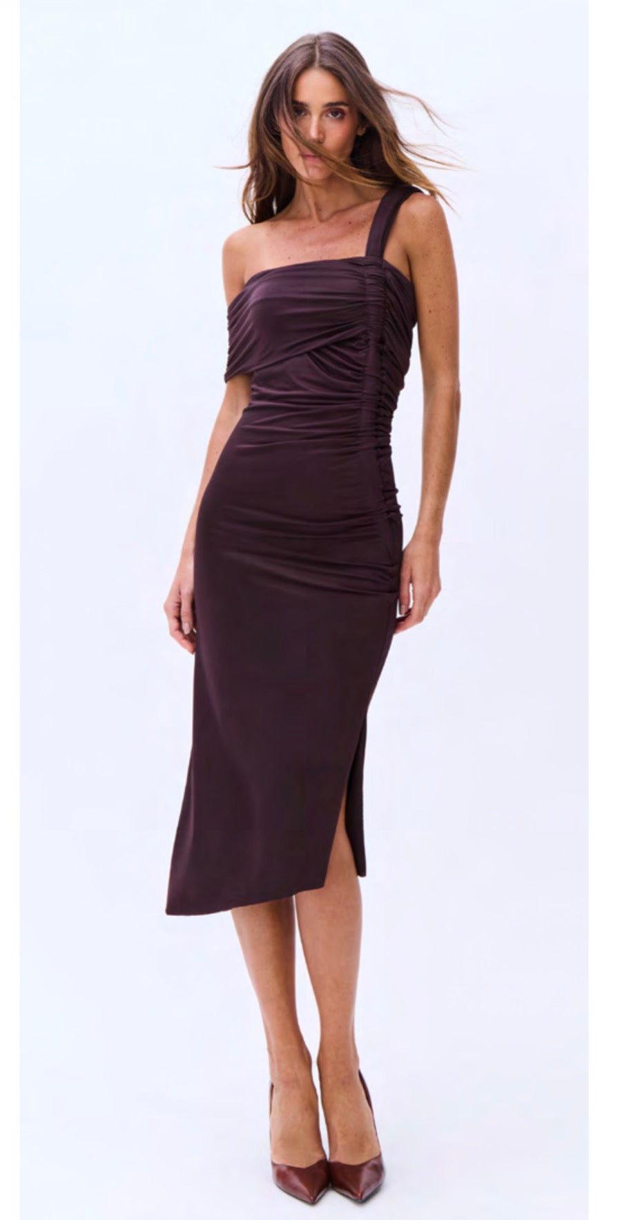 GINA DRESS BROWM