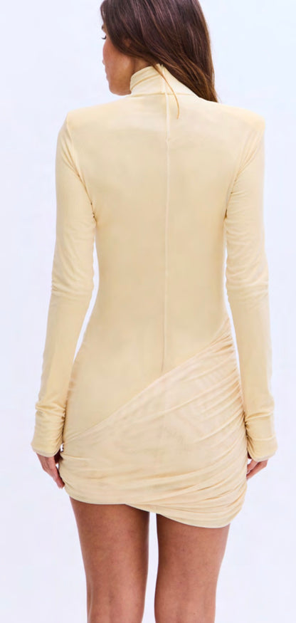 DRESS LIDIA SOFT BUTTER
