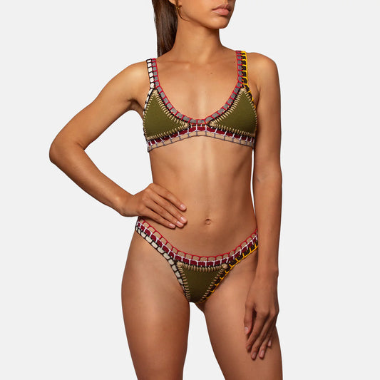 DARK GREEN BIKINI
